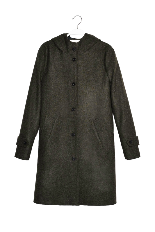 Coat ANNIKA dark green loden